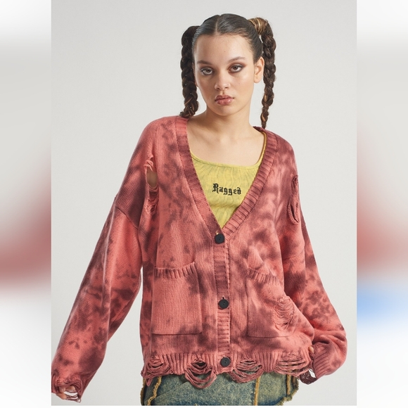 The Ragged Priest Pink Cardigan Size XS - Picture 4 of 16